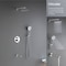 Kibi Circular Pressure Balanced 3-Function Shower System with Rough-In Valve, Chrome KSF404CH - alternate 8